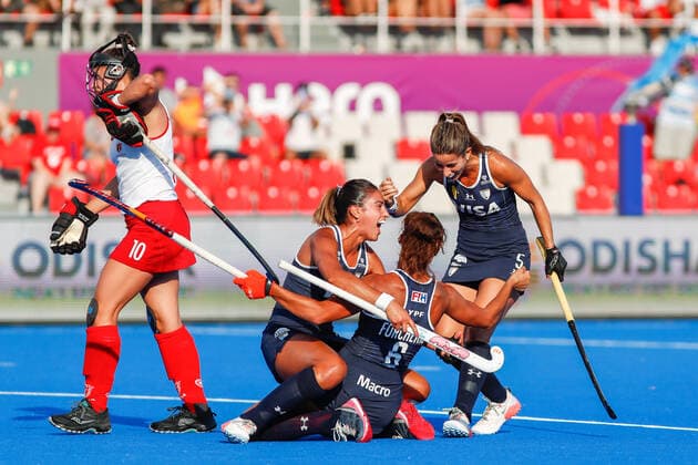 Field Hockey, Women, World Cup, Argentina - Canada
