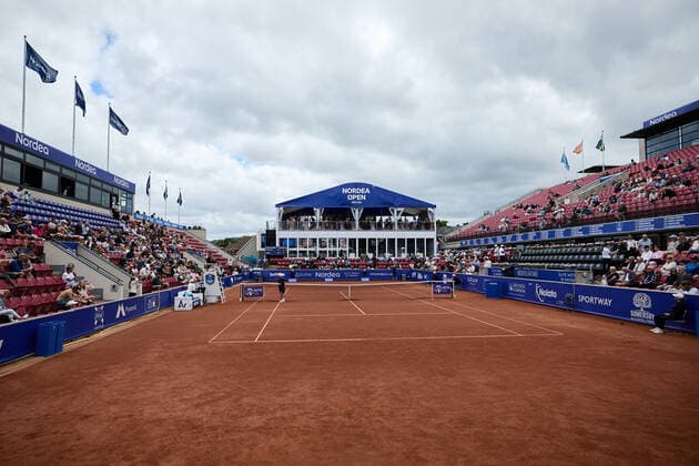 BÅSTAD 20220708 Vy över centre court i semifinalen under tennisturneringen Nordea Open i Bastad. BÅSTAD SVERIGE Tennis x11830x  Copyright: xAndersxBjurö TTx NORDEA OPEN 2022