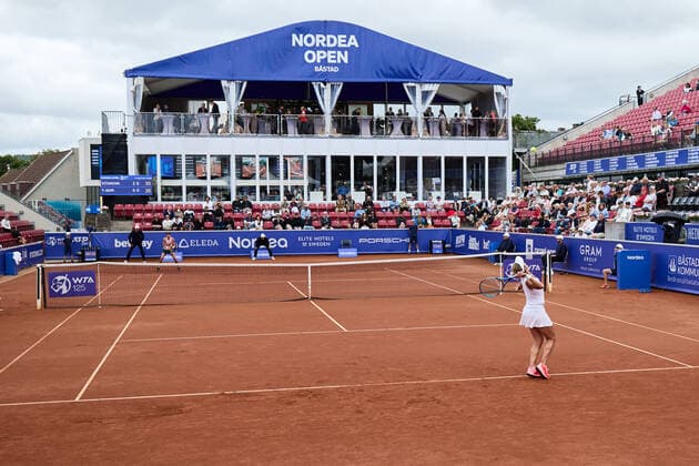 BÅSTAD 20220708 Viktoriya Tomova, Bulgarien i semifinalen under tennisturneringen Nordea Open i Bastad. BÅSTAD SVERIGE Tennis x11830x  Copyright: xAndersxBjurö TTx NORDEA OPEN 2022