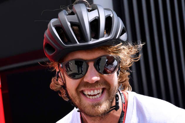 VETTEL Sebastian F1 Team Aston Martin with the bicycle on the way to the training FIA Formal 1 GP Austria 2022 on 08 07 2022 Spielberg Copyright: xJerryxAndrex