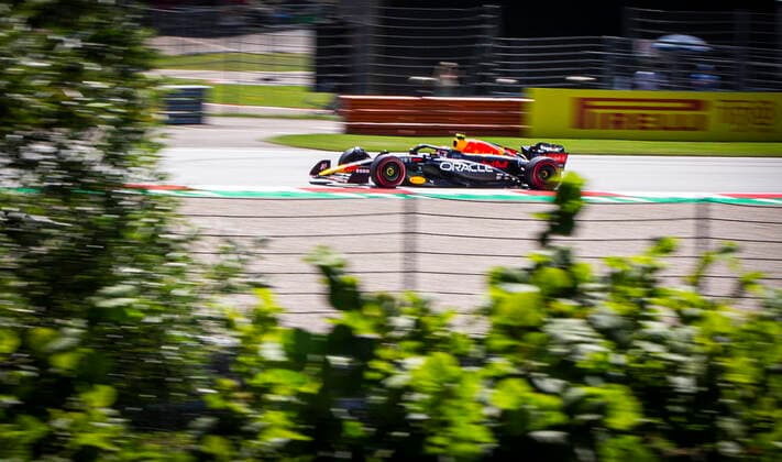 FORMULA 1 - GP of Austria 2022 SPIELBERG,AUSTRIA,08.JUL.22 - MOTORSPORTS, FORMULA 1 - Grand Prix of Austria, Red Bull Ring, practice and qualifying. Image shows Sergio Perez (MEX Red Bull Racing).  GEPAxpictures xWolfgangxJannach