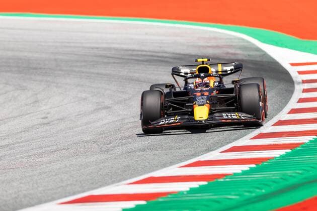 Sergio Perez Red Bull Racing with his car on the track, Grand Prix of Austria 2022, Motorsport, Formula 1, 08 07 2022 Grand Prix of Austria 2022, Motorsport, Formula 1, 08 07 2022 Copyright: xEibner-Pressefoto AlexanderxNeisx EP_ANS