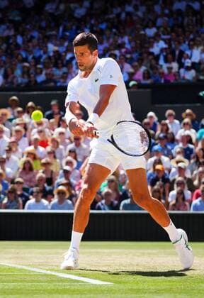 Mandatory Credit: Photo by Javier Garcia Shutterstock (13018051bg) Novak Djokovic during his semi-final match Wimbledon Tennis Championships, Day 12, The All England Lawn Tennis and Croquet Club, London, UK - 08 Jul 2022 Wimbledon Tennis Championships, Day 12, The All England Lawn Tennis and Croquet Club, London, UK - 08 Jul 2022  Copyright: xJavierxGarcia Shutterstockx 13018051bg