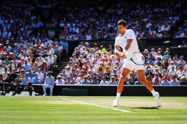 Mandatory Credit: Photo by Javier Garcia Shutterstock (13018051bh) Novak Djokovic during his semi-final match Wimbledon Tennis Championships, Day 12, The All England Lawn Tennis and Croquet Club, London, UK - 08 Jul 2022 Wimbledon Tennis Championships, Day 12, The All England Lawn Tennis and Croquet Club, London, UK - 08 Jul 2022  Copyright: xJavierxGarcia Shutterstockx 13018051bh
