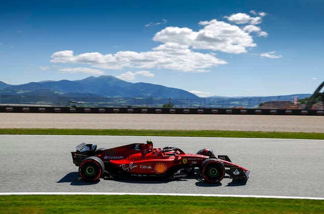 55 Carlos Sainz ESP, Scuderia Ferrari , F1 Grand Prix of Austria at Red Bull Ring on July 8, 2022 in Spielberg, Austria Photo by HOCH ZWEI Spielberg Austria