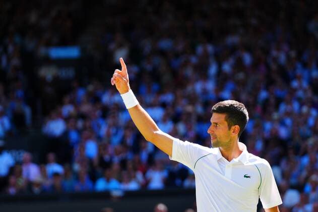 Mandatory Credit: Photo by Javier Garcia Shutterstock (13018051ck) Novak Djokovic during his semi-final match Wimbledon Tennis Championships, Day 12, The All England Lawn Tennis and Croquet Club, London, UK - 08 Jul 2022 Wimbledon Tennis Championships, Day 12, The All England Lawn Tennis and Croquet Club, London, UK - 08 Jul 2022  Copyright: xJavierxGarcia Shutterstockx 13018051ck