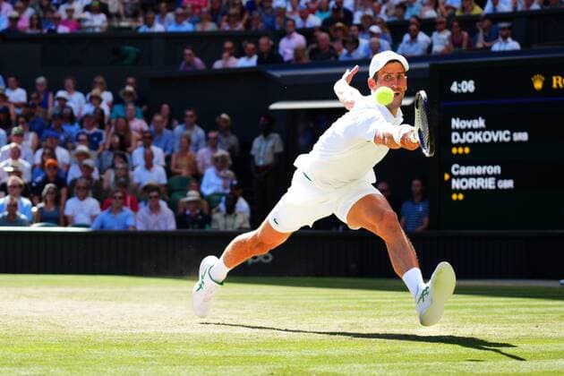 Mandatory Credit: Photo by Javier Garcia Shutterstock (13018051df) Novak Djokovic during his semi-final match Wimbledon Tennis Championships, Day 12, The All England Lawn Tennis and Croquet Club, London, UK - 08 Jul 2022 Wimbledon Tennis Championships, Day 12, The All England Lawn Tennis and Croquet Club, London, UK - 08 Jul 2022  Copyright: xJavierxGarcia Shutterstockx 13018051df