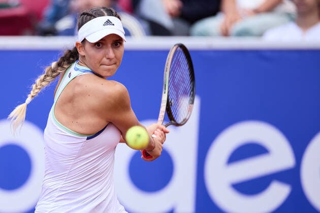 BÅSTAD 20220708 Rebeka Masarova, Spanien i semifinalen under tennisturneringen Nordea Open i Bastad. BÅSTAD SVERIGE Tennis x11830x  Copyright: xAndersxBjurö TTx NORDEA OPEN 2022