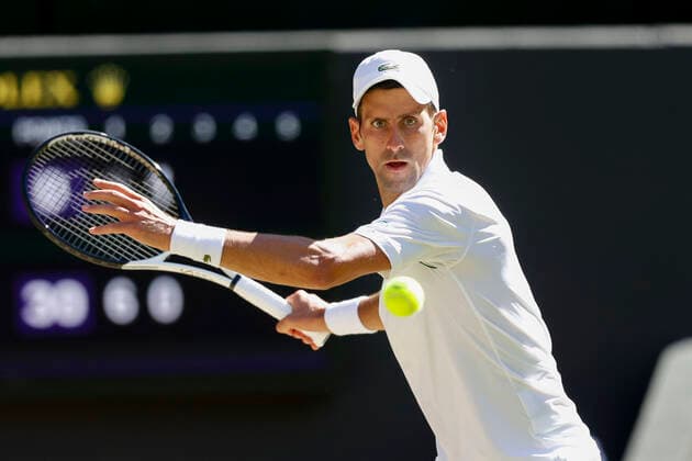 Novak Djokovic SRB Tennis Wimbledon 2022 Grand Slam ITF ATP WTA AELTC London Great Britain 8 July 2022 Copyright: xJuergenxHasenkopfx