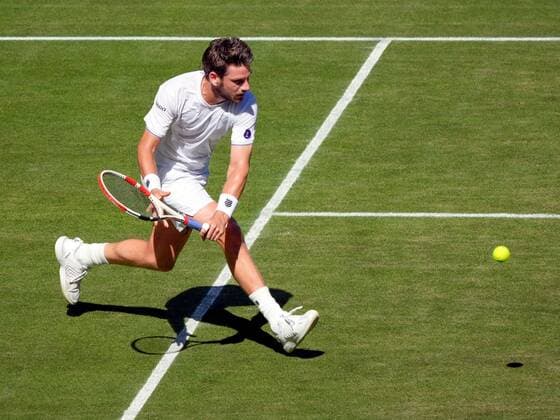 Mandatory Credit: Photo by Dave Shopland Shutterstock (13018048y) Cameron Norrie during his semi-final match Wimbledon Tennis Championships, Day 12, The All England Lawn Tennis and Croquet Club, London, UK - 08 Jul 2022 Wimbledon Tennis Championships, Day 12, The All England Lawn Tennis and Croquet Club, London, UK - 08 Jul 2022  Copyright: xDavexShopland Shutterstockx 13018048y