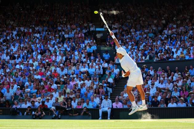 Mandatory Credit: Photo by Javier Garcia Shutterstock (13018051gc) Novak Djokovic during his semi-final match Wimbledon Tennis Championships, Day 12, The All England Lawn Tennis and Croquet Club, London, UK - 08 Jul 2022 Wimbledon Tennis Championships, Day 12, The All England Lawn Tennis and Croquet Club, London, UK - 08 Jul 2022  Copyright: xJavierxGarcia Shutterstockx 13018051gc