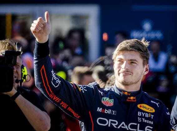 SPIELBERG Max Verstappen Red Bull Racing reacts after qualifying ahead of the F1 Grand Prix of Austria at the Red Bull Ring on July 8, 2022 in Spielberg, Austria ANP SEM VAN DER WAL F1 Grand Prix of Austria Qualifying 2022 xVIxANPxSportx xxANPxIVx 451500732 originalFilename: 451500732.jpg