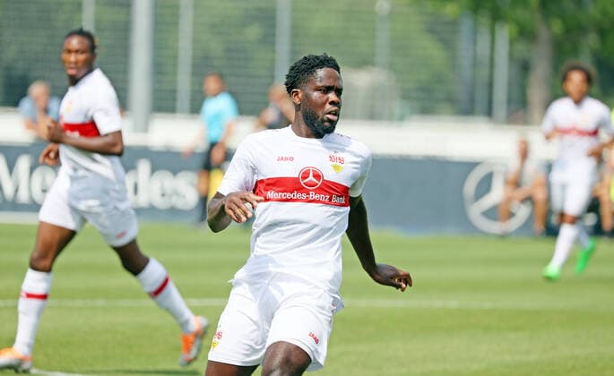 06 07 22 VfB Stuttgart SV Wehen Wiesbaden Germany, Stuttgart, 06 07 2022, football, Bundesliga, test match, VfB Stuttgart SV Wehen Wiesbaden Orel Mangala VfB Stuttgart