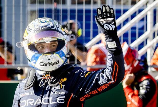 SPIELBERG Max Verstappen Red Bull Racing reacts after qualifying ahead of the F1 Grand Prix of Austria at the Red Bull Ring on July 8, 2022 in Spielberg, Austria ANP SEM VAN DER WAL F1 Grand Prix of Austria Qualifying 2022 xVIxANPxSportx xxANPxIVx 451501275 originalFilename: 451501275.jpg