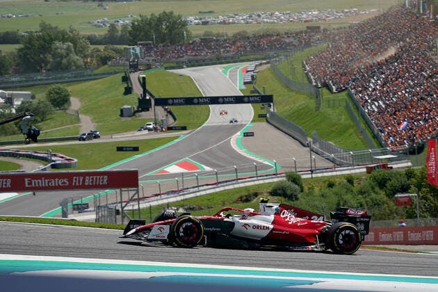 08 07 2022, Red Bull Ring , Spielberg, Formula 1 BWT Austrian Grand Prix 2022 , in picture Guanyu Zhou CHN , Alfa Romeo Racing ORLEN Photo EU Images Spielberg Red Bull Ring Styria Austria  eu-images-506
