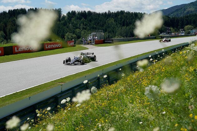 08 07 2022, Red Bull Ring , Spielberg, Formula 1 BWT Austrian Grand Prix 2022 , in picture Pierre Gasly FRA , Scuderia AlphaTauri, Kevin Magnussen DNK , Haas F1 Team Photo EU Images Spielberg Red Bull Ring Styria Austria  eu-images-506