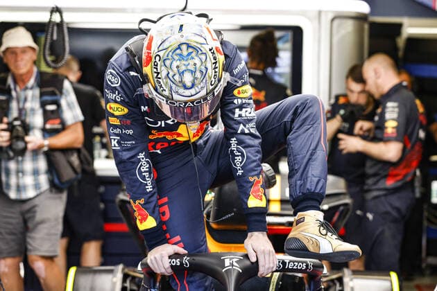 VERSTAPPEN Max (ned), Red Bull Racing RB18, portrait during the Formula 1 Rolex Grosser Preis Von Osterreich 2022, 2022 Austrian Grand Prix, 11th round of the 2022 FIA Formula One World Championship, WM, Weltmeisterschaft from July 8 to 10, 2022 on the Red Bull Ring, in Spielberg, Austria - F1 - AUSTRIAN GRAND PRIX 2022 DPPI Panoramic  00122026__R5_9826