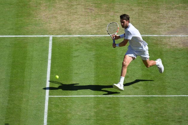 Novak Djokovic (Ser) defeated Cameron Norrie (GB) in the semi finals of Wimbledon TENNIS : Wimbledon 2022 : 08 07 2022 AntoineCouvercelle Panoramic 