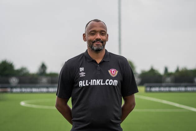 Goalkeeper coach David Yelldell SG Dynamo Dresden 3 league, portrait date 2022 2023