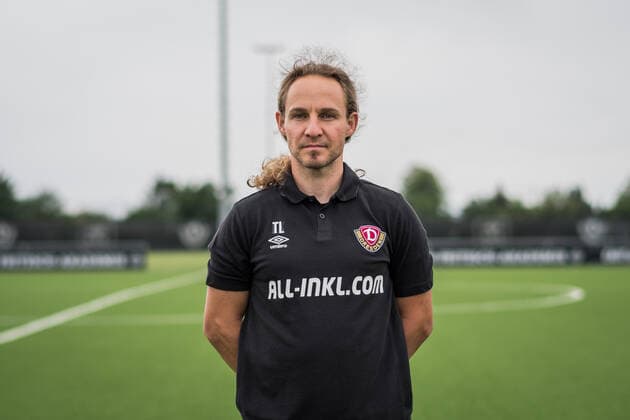 Physiotherapist Tobias Lange SG Dynamo Dresden 3 league, portrait date 2022 2023