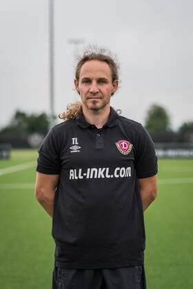 Physiotherapist Tobias Lange SG Dynamo Dresden 3 league, portrait date 2022 2023