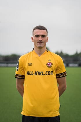 Dennis Borkowski SG Dynamo Dresden 3 league, portrait date 2022 2023