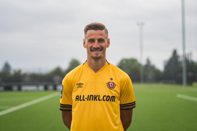 Stefan Kutschke SG Dynamo Dresden 3 league, portrait date 2022 2023