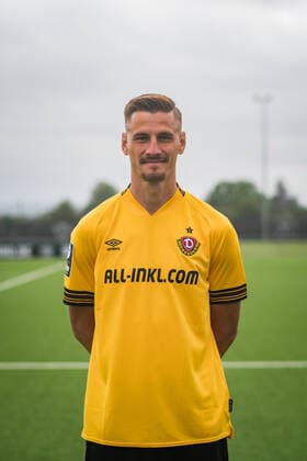 Stefan Kutschke SG Dynamo Dresden 3 league, portrait date 2022 2023