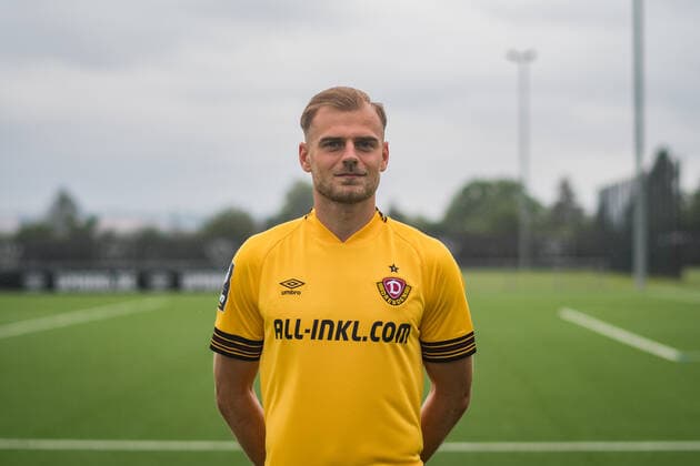 Max Kulke SG Dynamo Dresden 3 league, portrait date 2022 2023