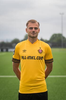 Max Kulke SG Dynamo Dresden 3 league, portrait date 2022 2023
