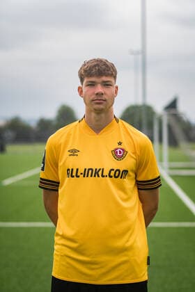 Paul Lehmann U19 SG Dynamo Dresden 3 league, portrait date 2022 2023