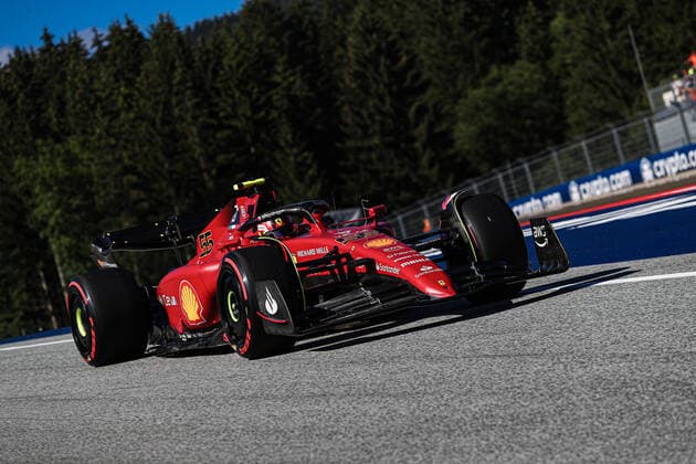 July 8, 2022, Spielberg, Austria: Spielberg, Austria, Red Bull Ring, July 08, 2022, Carlos Sainz (SPA) Ferrari F1-75 during 2022 Austrian Grand Prix - Qualifying - Formula 1 Championship. Formula 1 Championship - 2022 Austrian Grand Prix - Qualifying, Spielberg, Austria - ZUMAl164 20220708_zsa_l164_211 Copyright: xAlessioxDexMarcox