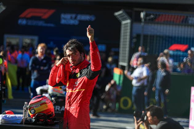 Carlos Sainz (SPA) Ferrari F1-75 during 2022 Austrian Grand Prix - Qualifying, Formula 1 Championship in Spielberg, Austria, July 08 2022  Copyright: xAlessioxDexMarcox xipa-agency.nex xx 0