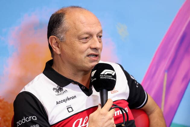FORMULA 1 - GP of Austria 2022 SPIELBERG,AUSTRIA,09.JUL.22 - MOTORSPORTS, FORMULA 1 - Grand Prix of Austria, Red Bull Ring, practice. Image shows team principal Frederic Vasseur (Alfa Romeo).  GEPAxpictures xChristianxWalgram