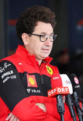 FORMULA 1 - GP of Austria 2022 SPIELBERG,AUSTRIA,09.JUL.22 - MOTORSPORTS, FORMULA 1 - Grand Prix of Austria, Red Bull Ring, press conference, PK, Pressekonferenz Image shows team principal Mattia Binotto (Ferrari).  GEPAxpictures xWolfgangxGrebien