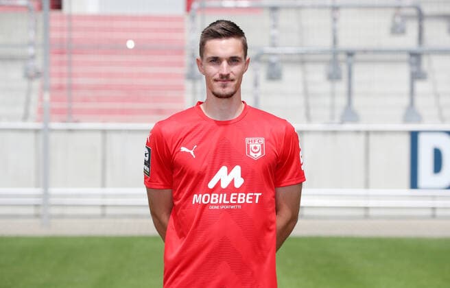 Teampraesentation Halle 08 07 2022 Sören Reddemann 25, Halle Hallescher FC, 3 Liga, Porträttermin 2022 2023 , Halle, 08 07 2022, Leuna Chemie Stadion, Football ,