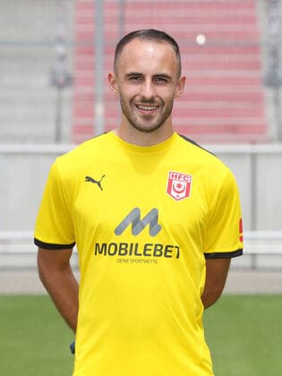 Teampraesentation Halle 08 07 2022 Goalkeeper Felix Gebhardt 23, Halle Hallescher FC, 3 Liga, Porträttermin 2022 2023 , Halle, 08 07 2022, Leuna Chemie Stadion, Football ,