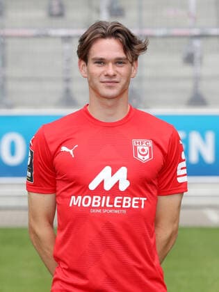 Teampraesentation Halle 08 07 2022 Elias Löder Loeder 19, Halle Hallescher FC, 3 Liga, Porträttermin 2022 2023 , Halle, 08 07 2022, Leuna Chemie Stadion, Football ,