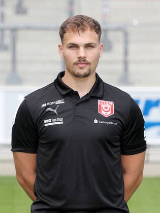 Teampraesentation Halle 08 07 2022 Physiotherapist Denis Hasenbek Halle Hallescher FC, 3 Liga, Porträttermin 2022 2023 , Halle, 08 07 2022, Leuna Chemie Stadion, Football ,