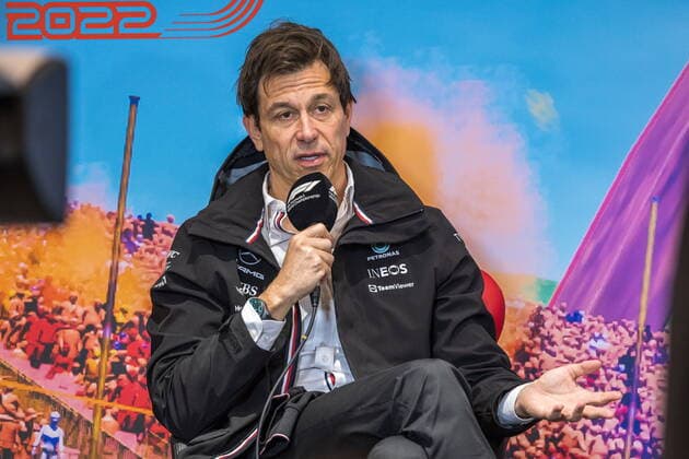 09 07 2022, Red Bull Ring, Spielberg, AUT, FIA, Formula One, Austrian Grand Prix, Press Conference, Pictured Toto Wolff Team Principal Mercedes Toto Wolff Team Principal Mercedes during a press conference for the Austrian FIA Formula One Grand Prix at the Red Bull Ring in Spielberg, Austria on 2022 07 09 Pictures 2022, PhotoCredit Johann Groder Spielberg  EP_gro