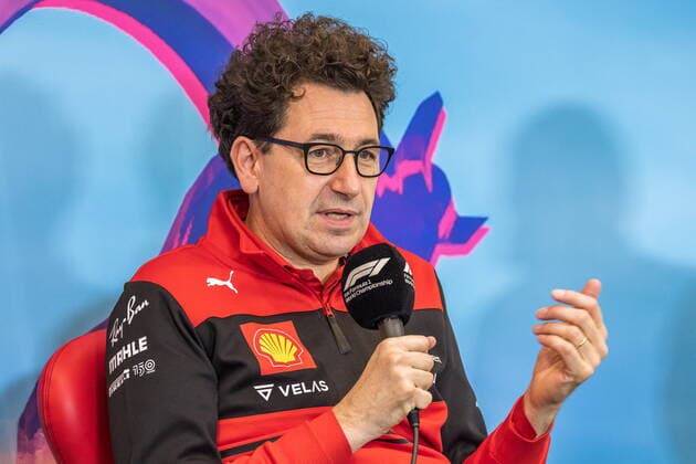 09 07 2022, Red Bull Ring, Spielberg, AUT, FIA, Formula One, Austrian Grand Prix, Press Conference, in picture Mattia Binotto Team Principal Ferrari Mattia Binotto Team Principal Ferrari during a press conference for the Austrian FIA Formula One Grand Prix at the Red Bull Ring in Spielberg, Austria on 2022 07 09 Pictures 2022, PhotoCredit Johann Groder Spielberg  EP_gro