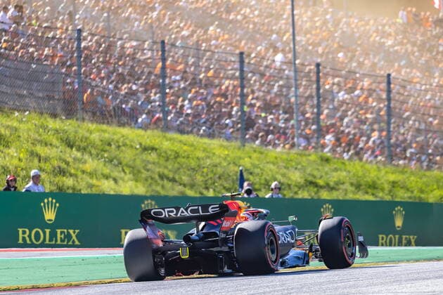 08 07 2022, Red Bull Ring, Spielberg, AUT, FIA, Formula One, Austrian Grand Prix, Qualifying, in picture Sergio Perez MEX, Red Bull Racing e Sergio Perez of Mexico during the qualification for the Austrian FIA Formula One Grand Prix at the Red Bull Ring in Spielberg, Austria on 2022 07 08 Expa Spielberg EP_gro
