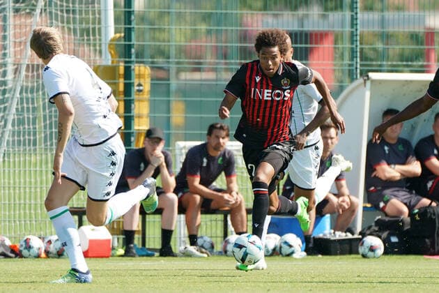 Calvin Stengs (OGC Nice) FOOTBALL : OGC Nice vs Cercle Brugge - Match amical de reprise - Nice - 09 07 2022 NorbertScanella Panoramic 