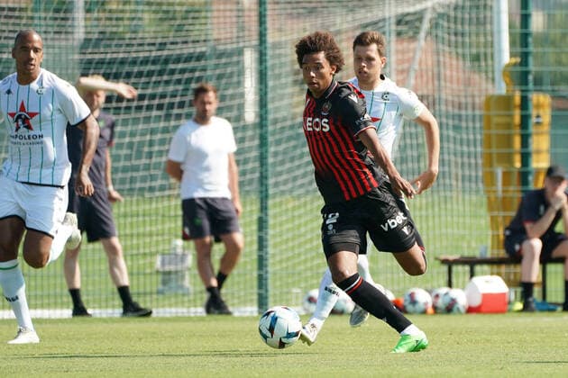 Calvin Stengs (OGC Nice) FOOTBALL : OGC Nice vs Cercle Brugge - Match amical de reprise - Nice - 09 07 2022 NorbertScanella Panoramic 