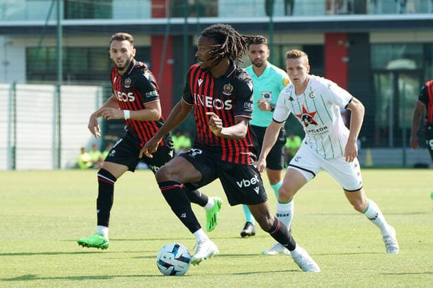 Khephren Thuram (OGC Nice) FOOTBALL : OGC Nice vs Cercle Brugge - Match amical de reprise - Nice - 09 07 2022 NorbertScanella Panoramic 