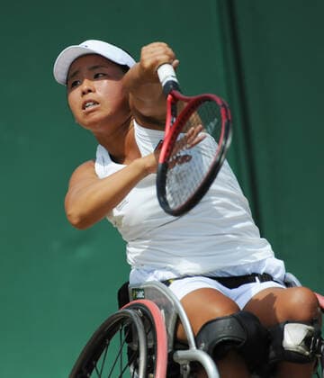 Tennis Championships - Week Two - Day Thirteen - All England Lawn Tennis Club, Wimbledon - Saturday 9th July 2022 Ladies Wheelchair Final. Singles. Diede De Groot (NED) v Yui Kamiji (Japan) Yui Kamiji (Japan) 