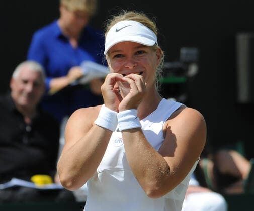 Tennis Championships - Week Two - Day Thirteen - All England Lawn Tennis Club, Wimbledon - Saturday 9th July 2022 Ladies Wheelchair Final. Singles. Diede De Groot (NED) v Yui Kamiji (Japan) Diede De Groot (NED) wins match point with a Heart shape 
