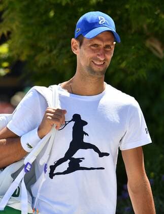 Mandatory Credit: Photo by James Veysey Shutterstock (13018056a) Novak Djokovic practicing Wimbledon Tennis Championships, Day 13, The All England Lawn Tennis and Croquet Club, London, UK - 09 Jul 2022 Wimbledon Tennis Championships, Day 13, The All England Lawn Tennis and Croquet Club, London, UK - 09 Jul 2022  Copyright: xJamesxVeysey Shutterstockx 13018056a