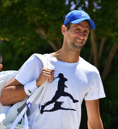 Tennis, Wimbledon, Novak Djokovic Training