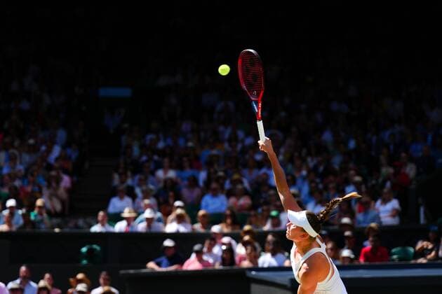Mandatory Credit: Photo by Javier Garcia Shutterstock (13018057w) Elena Rybakina during the Ladies Singles Final Wimbledon Tennis Championships, Day 13, The All England Lawn Tennis and Croquet Club, London, UK - 09 Jul 2022 Wimbledon Tennis Championships, Day 13, The All England Lawn Tennis and Croquet Club, London, UK - 09 Jul 2022  Copyright: xJavierxGarcia Shutterstockx 13018057w